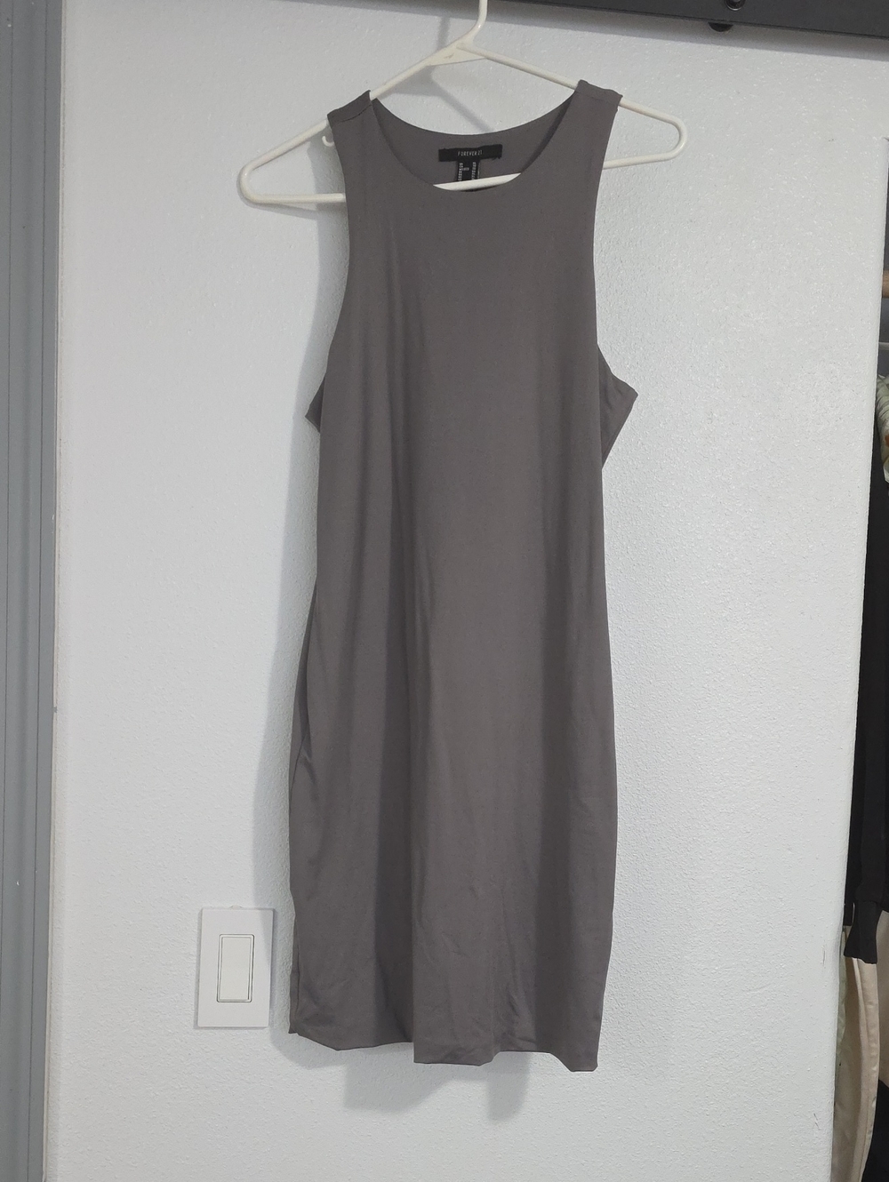 Sleeveless Midi Dress in Gray